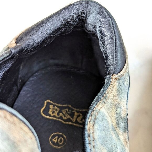 ASH Leather Suede Animal Print Platform Slip On Sneakers size 40 Unisex - Picture 12 of 15